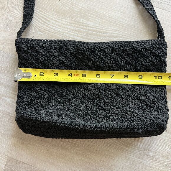 Frankie and Johnnie Black Crotcheted Purse and Coin purse - Picture 7 of 8